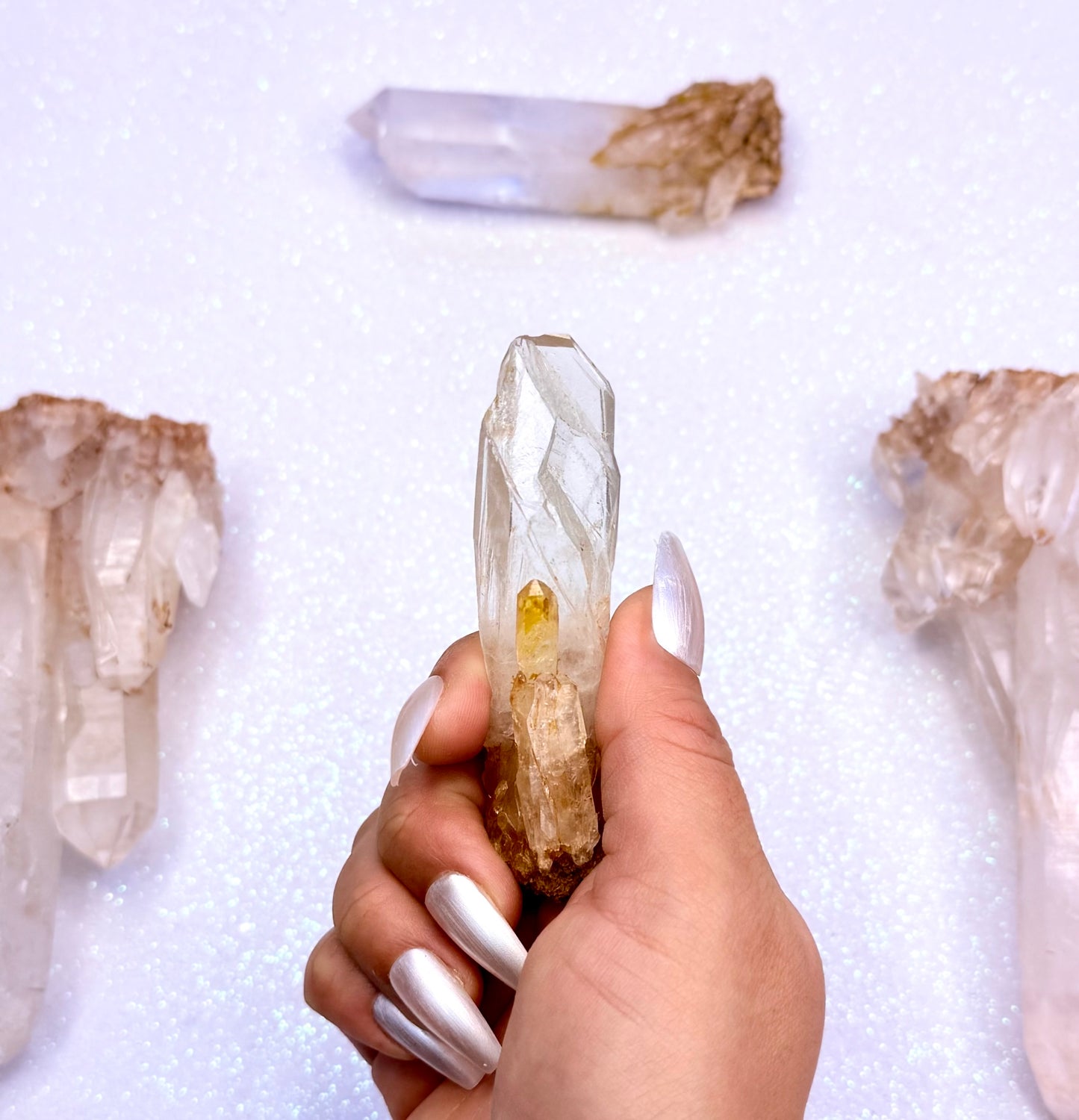 Himalayan Cathedral Clear Quartz Cluster “Halo” 40g