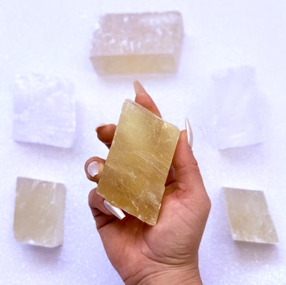 Orange Iceland Spar Honey Optical Calcite 277g #4