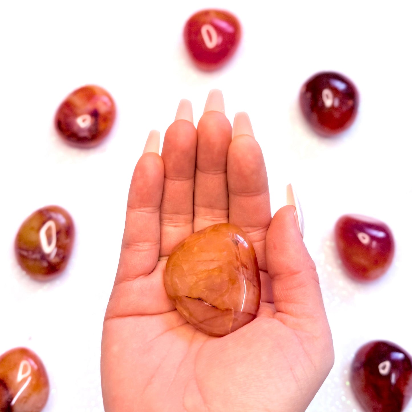Carnelian Palm Stone #2 45g