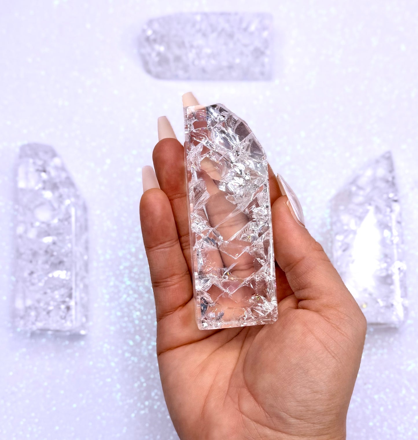 Crackle Quartz Freeform Tower 135g #5