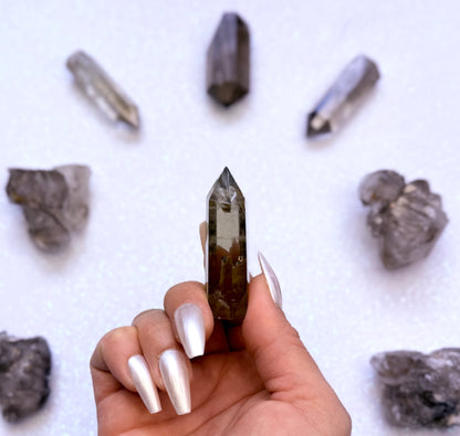 Smoky Quartz Point Generator Tower #1