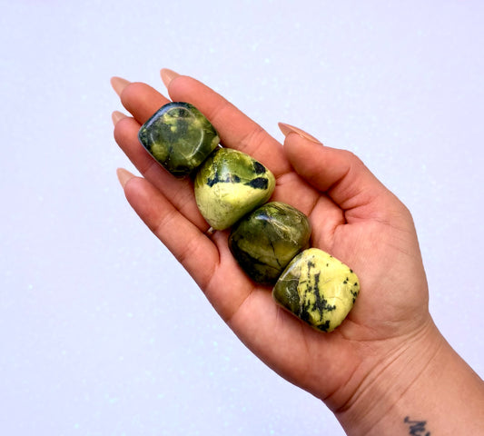 Yellow Howlite Tumble Stone - Extra Large