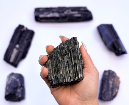 Black Tourmaline Raw 428g #3