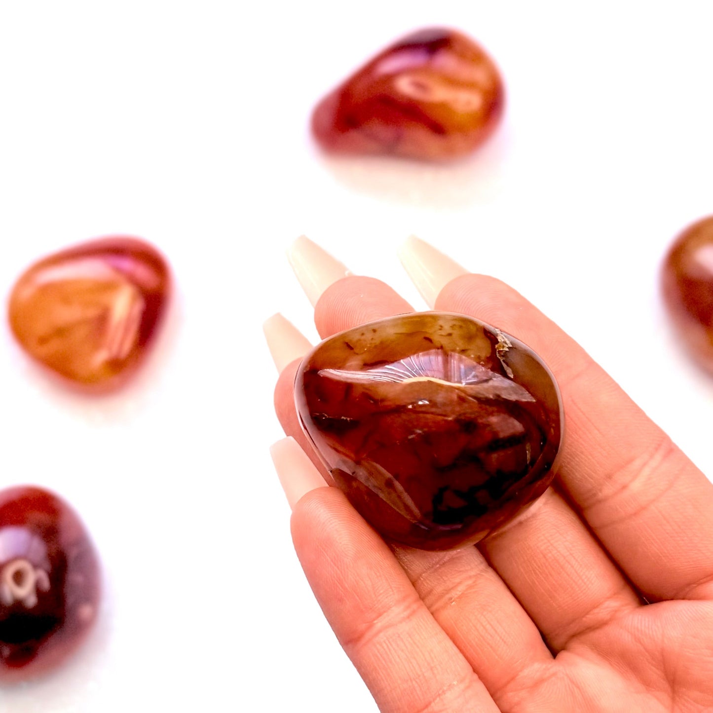 Carnelian Palm Stone #3 47g