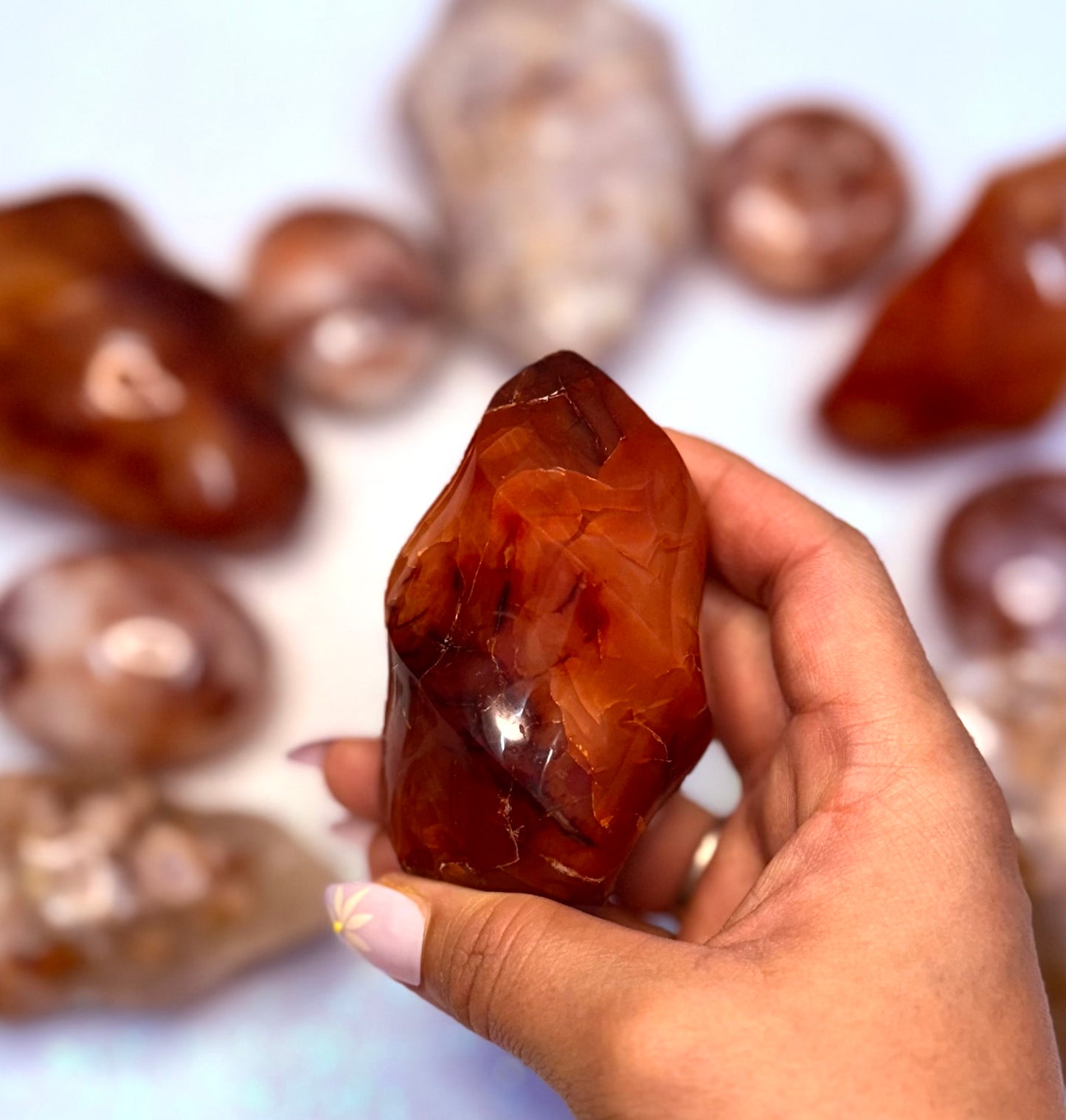 Carnelian Flame Freeform Tower ‘Camila’ 203g