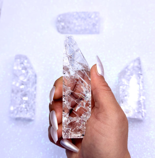 Crackle Quartz Freeform Tower 118g #3