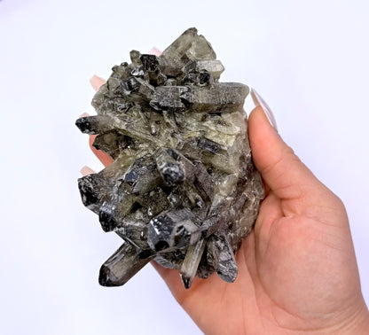 Smoky Quartz Irradiated Cluster 'Shiloh' 418g