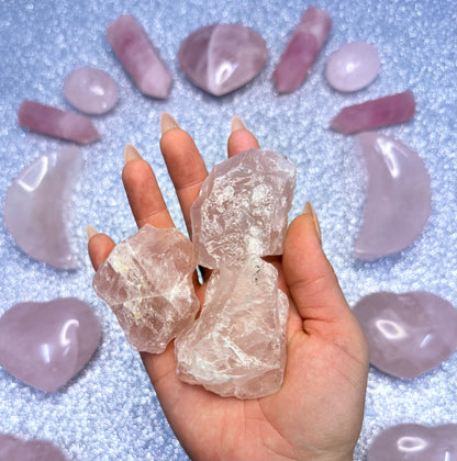 Rose Quartz Raw Chunk - Large