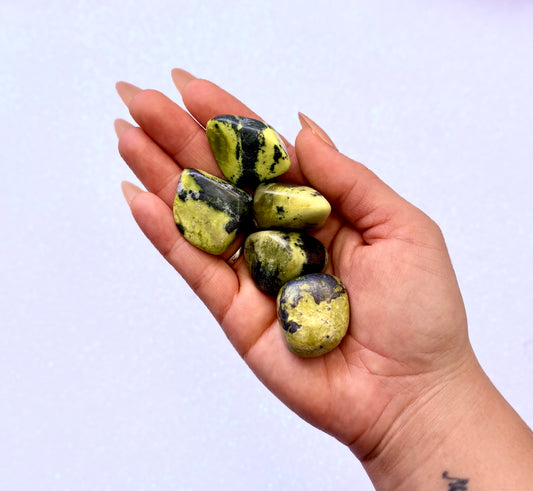 Yellow Howlite Tumble Stone - Large