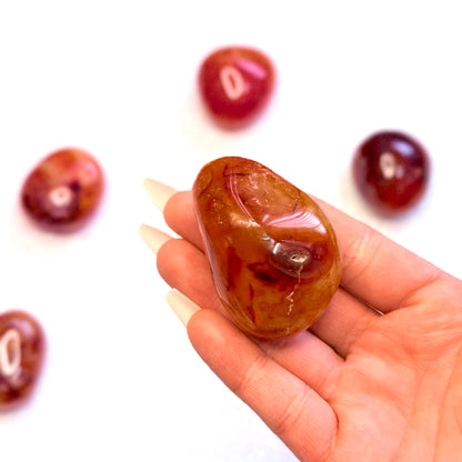 Carnelian Palm Stone #11 72g