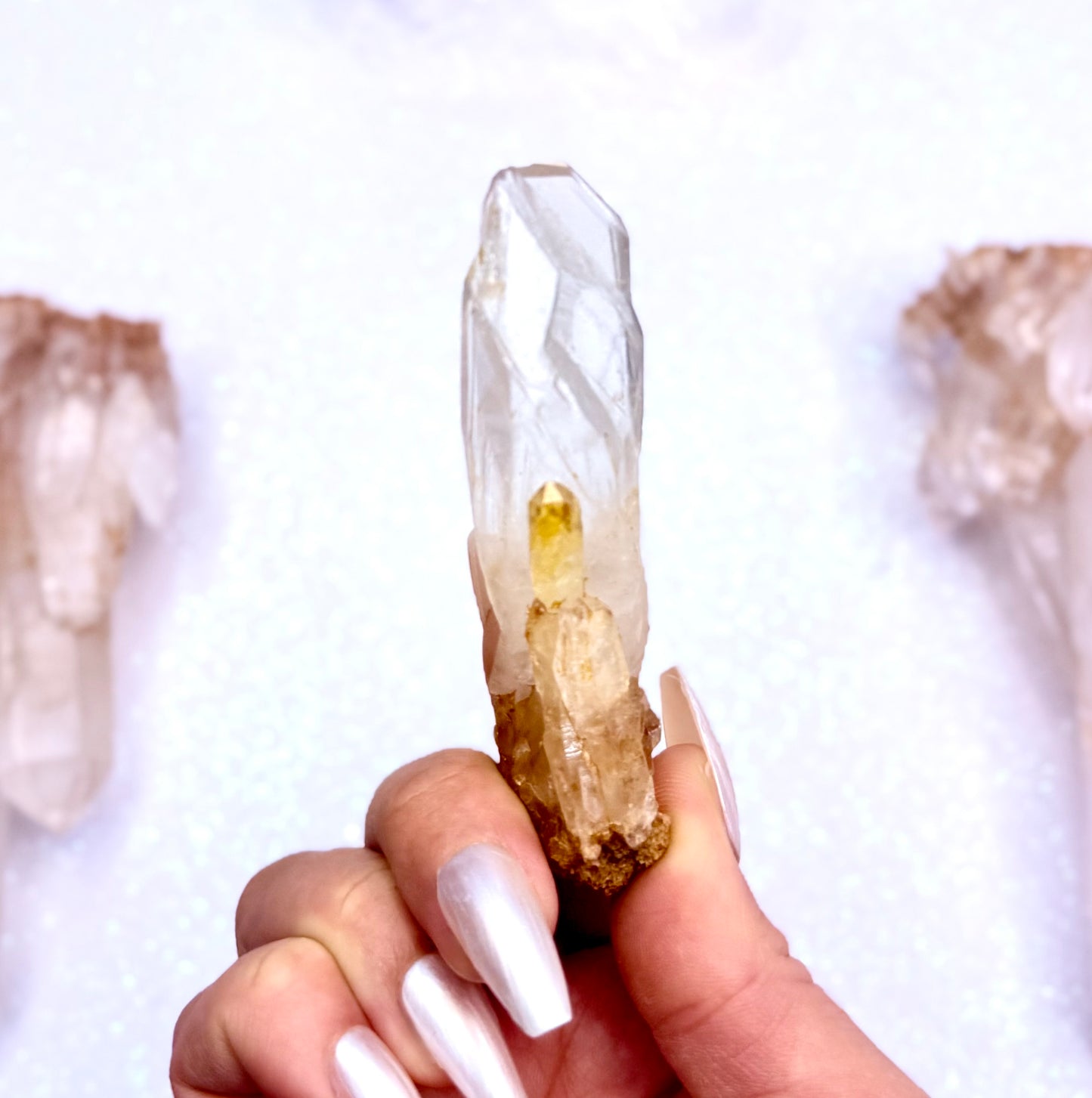Himalayan Cathedral Clear Quartz Cluster “Halo” 40g