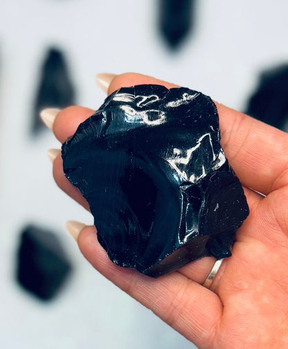 Black Obsidian Natural Raw Chunk #2