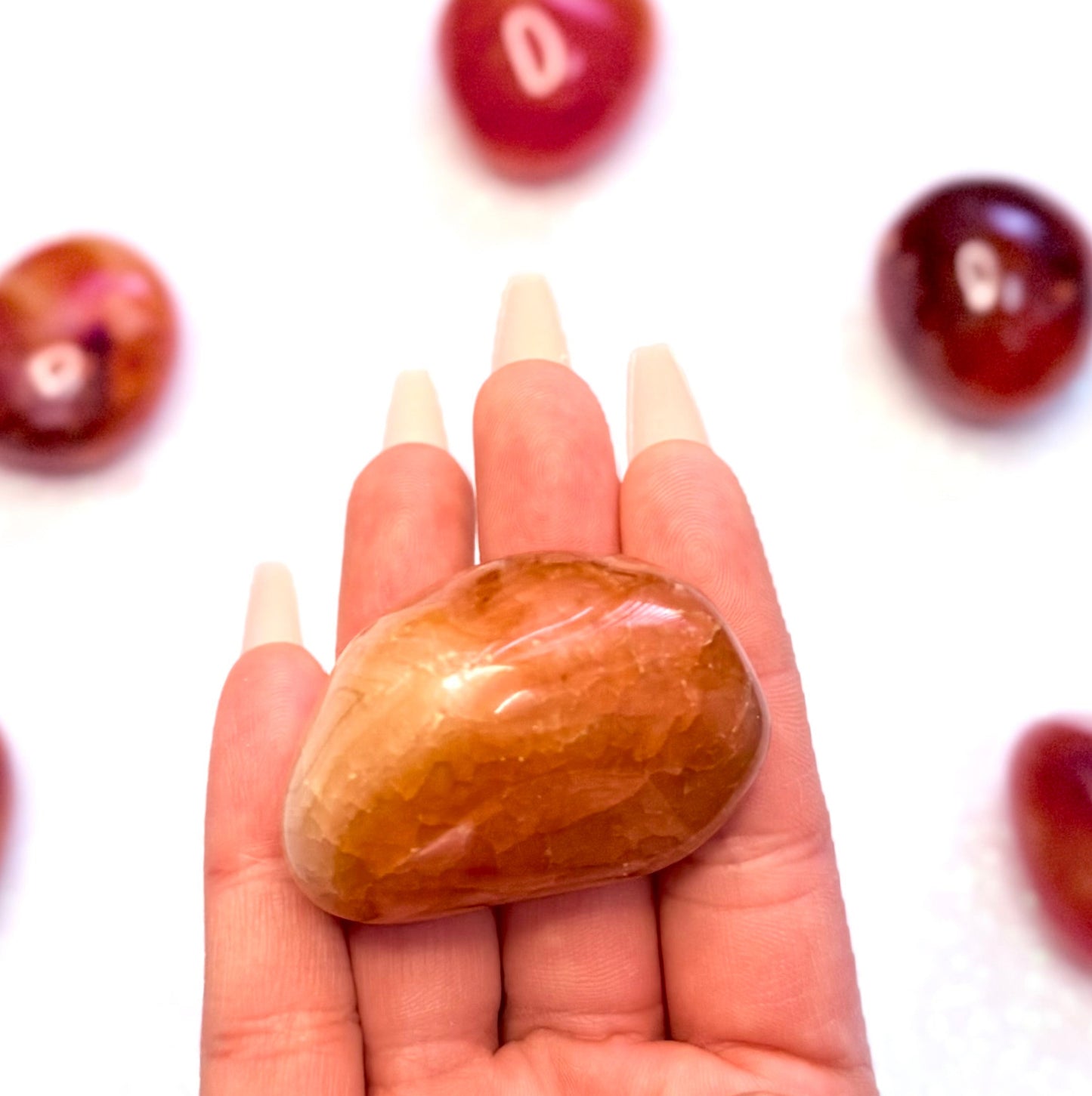 Carnelian Palm Stone #9 55g