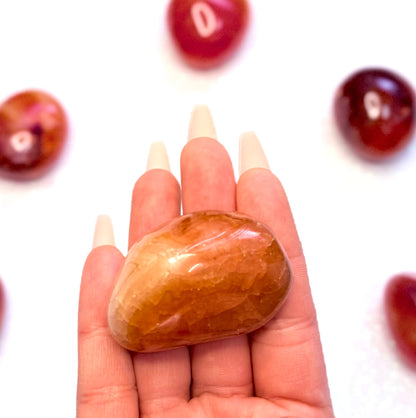 Carnelian Palm Stone #9 55g