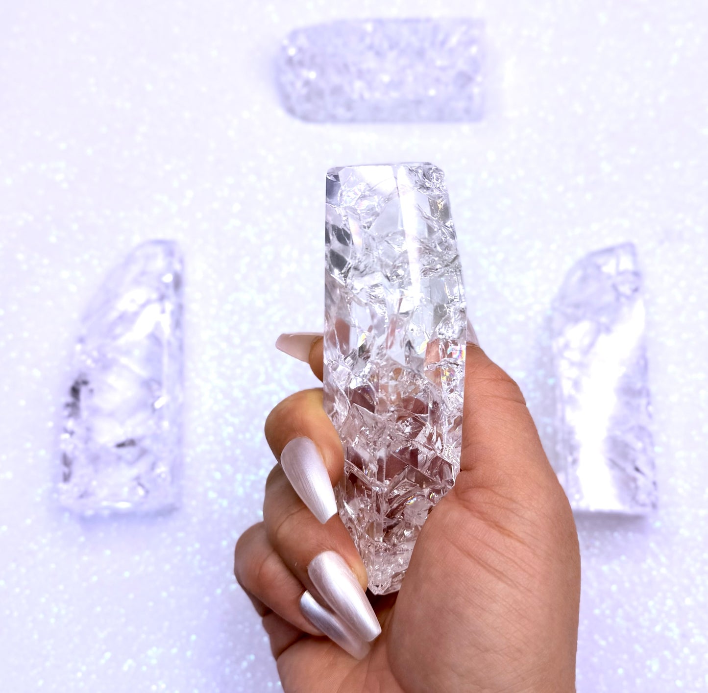 Crackle Quartz Freeform Tower 155g #1