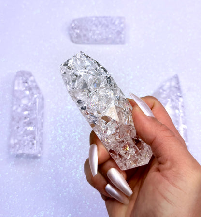 Crackle Quartz Freeform Tower 118g #6