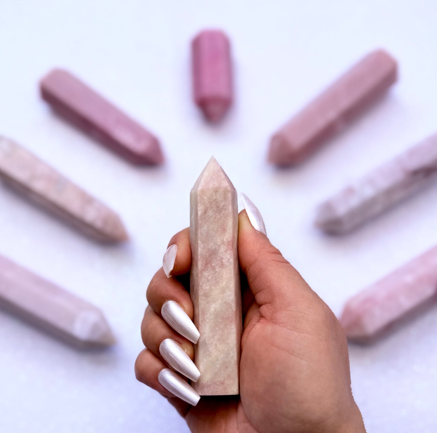 Peruvian Pink Opal Tower 97g #4
