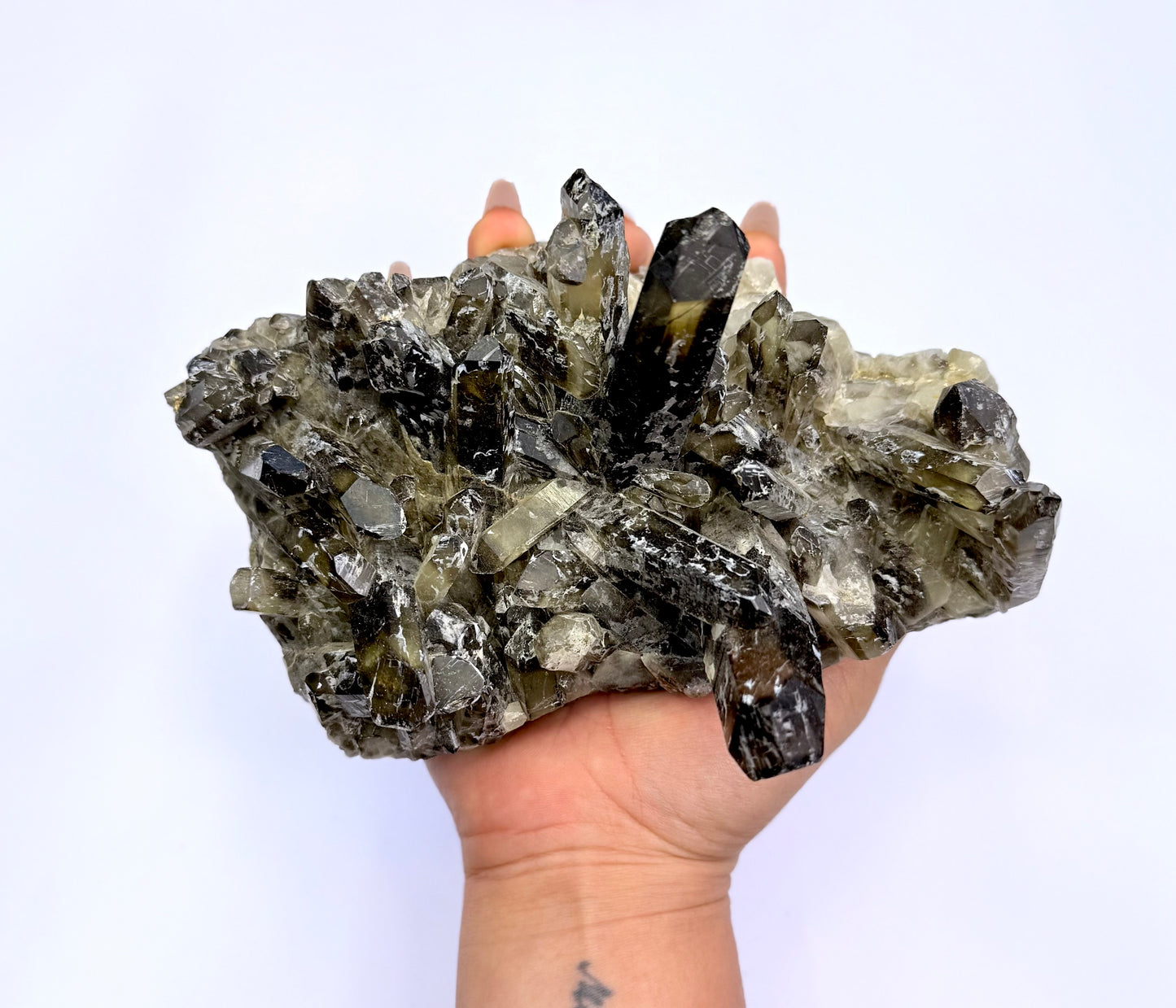 Smoky Quartz Irradiated Cluster 'Stanley' 0.987kg