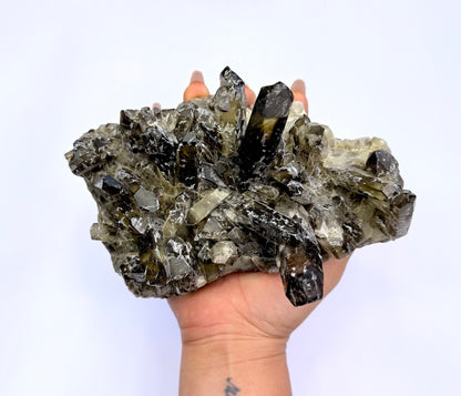Smoky Quartz Irradiated Cluster 'Stanley' 0.987kg
