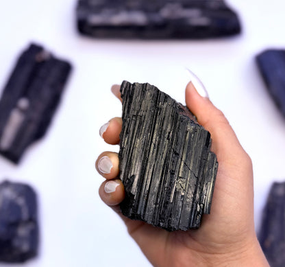 Black Tourmaline Raw 428g #3