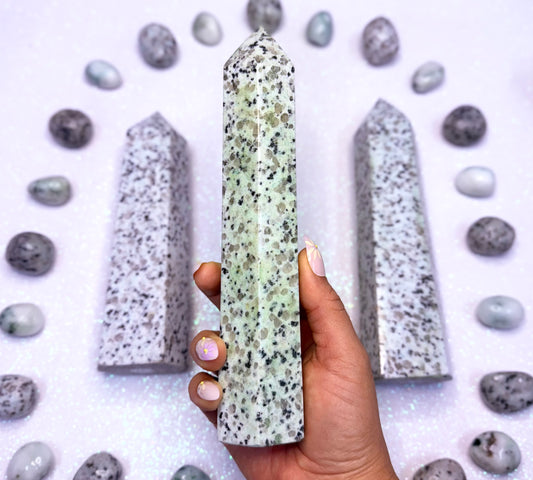 Kiwi Jasper Point Generator Crystal Tower 'Kendall' 0.613kg