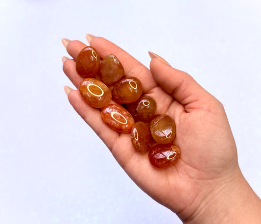 Carnelian Oval High Quality Tumble Stone - Large Size