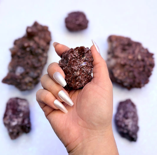 Red Calcite Raw From Mexico 86g #8