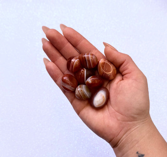 Red Agate Tumble Stone - Medium
