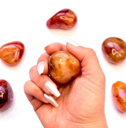 Carnelian Palm Stone #6 51g