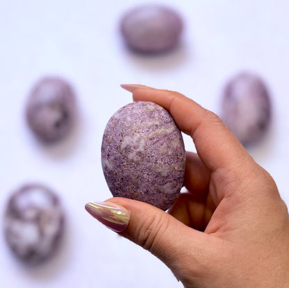 Pink Tourmaline Rubelite Palm Stone 95g #9