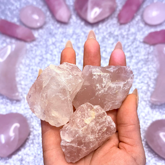 Rose Quartz Raw Chunk - Large