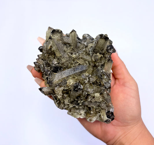 Smoky Quartz Irradiated Cluster 'Shannon' 650g