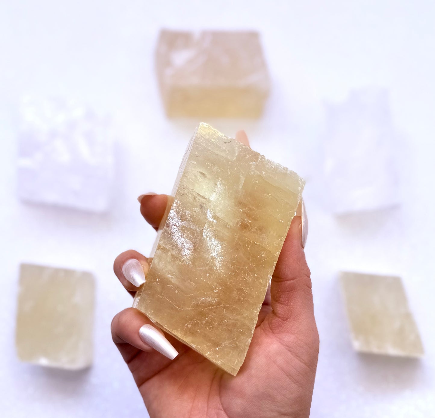 Orange Iceland Spar Honey Optical Calcite 277g #3