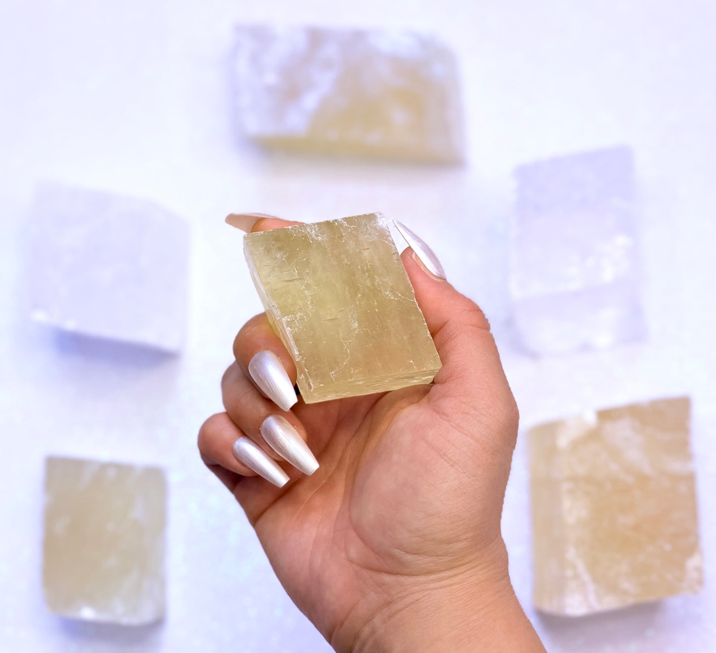 Orange Iceland Spar Honey Optical Calcite 125g #2