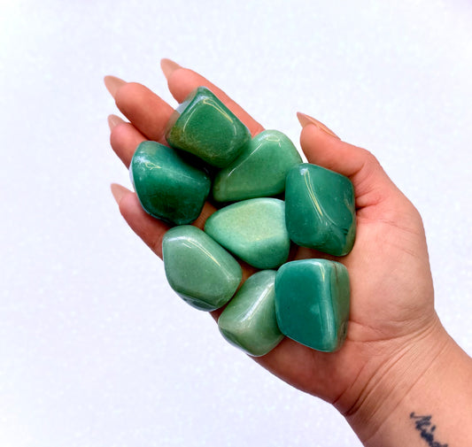 Green Aventurine Tumble Stone Extra Large Jumbo