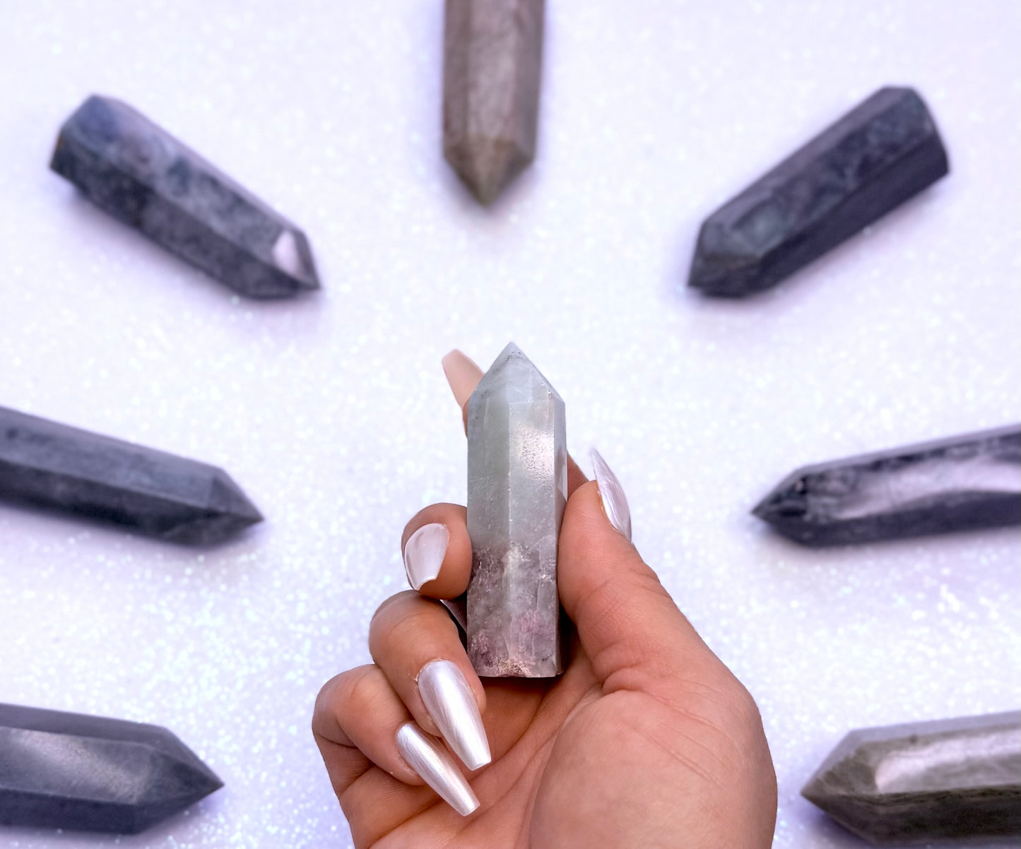 Pink Tourmaline Point Tower Generator #1
