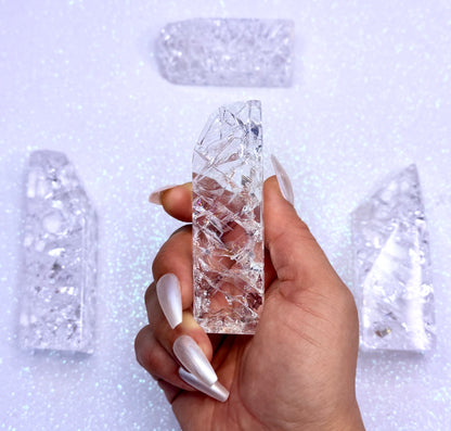 Crackle Quartz Freeform Tower 118g #6