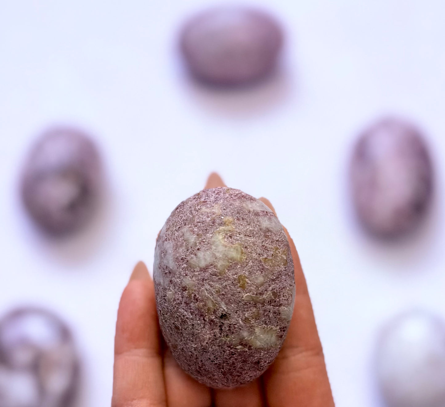 Pink Tourmaline Rubelite Palm Stone 95g #9