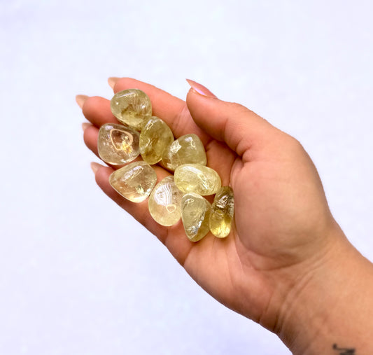 Citrine Tumble Stone Medium Rainbow Flash