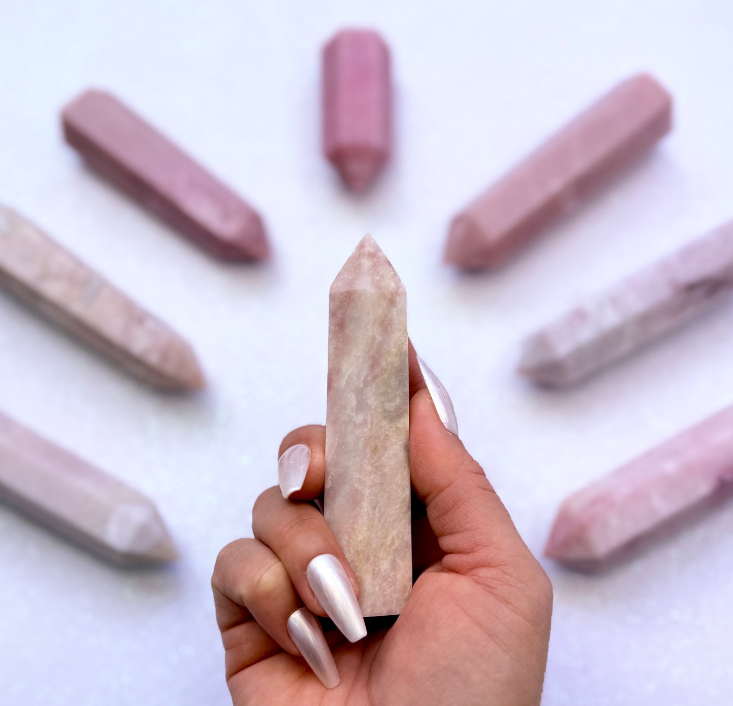 Peruvian Pink Opal Tower 97g #4