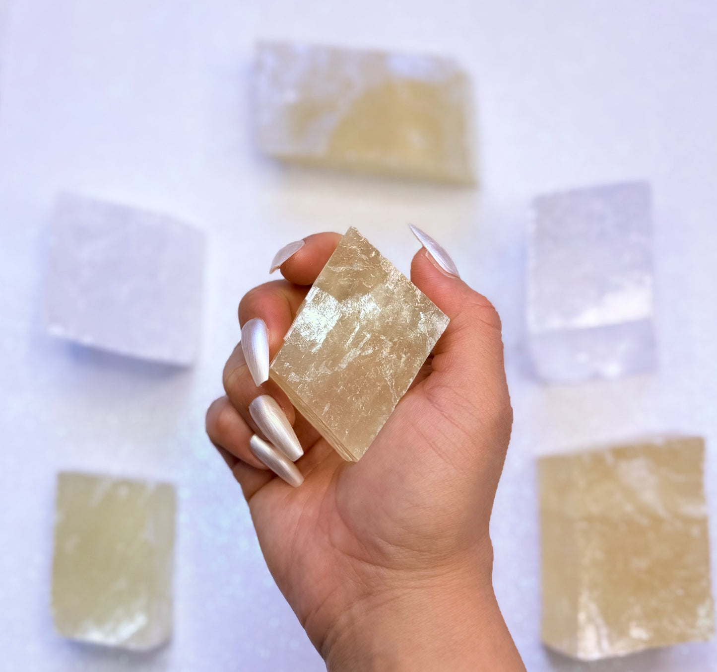 Orange Iceland Spar Honey Optical Calcite 125g #2