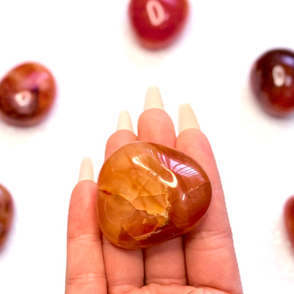 Carnelian Palm Stone #2 45g