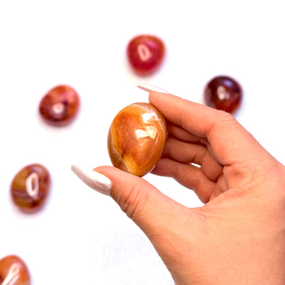 Carnelian Palm Stone #13 42g.