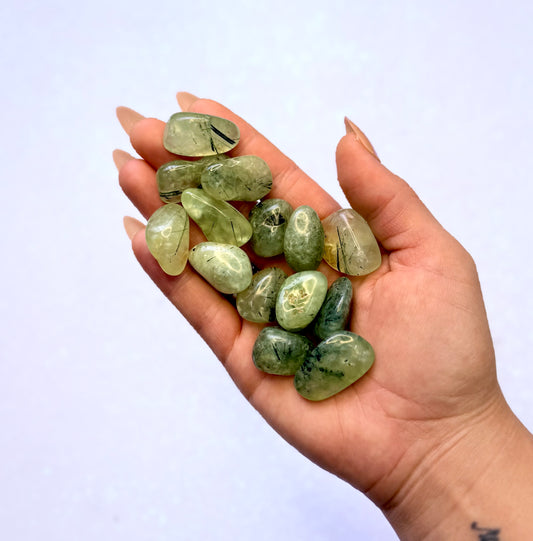 Prehnite Epidote Tumble Stone Medium
