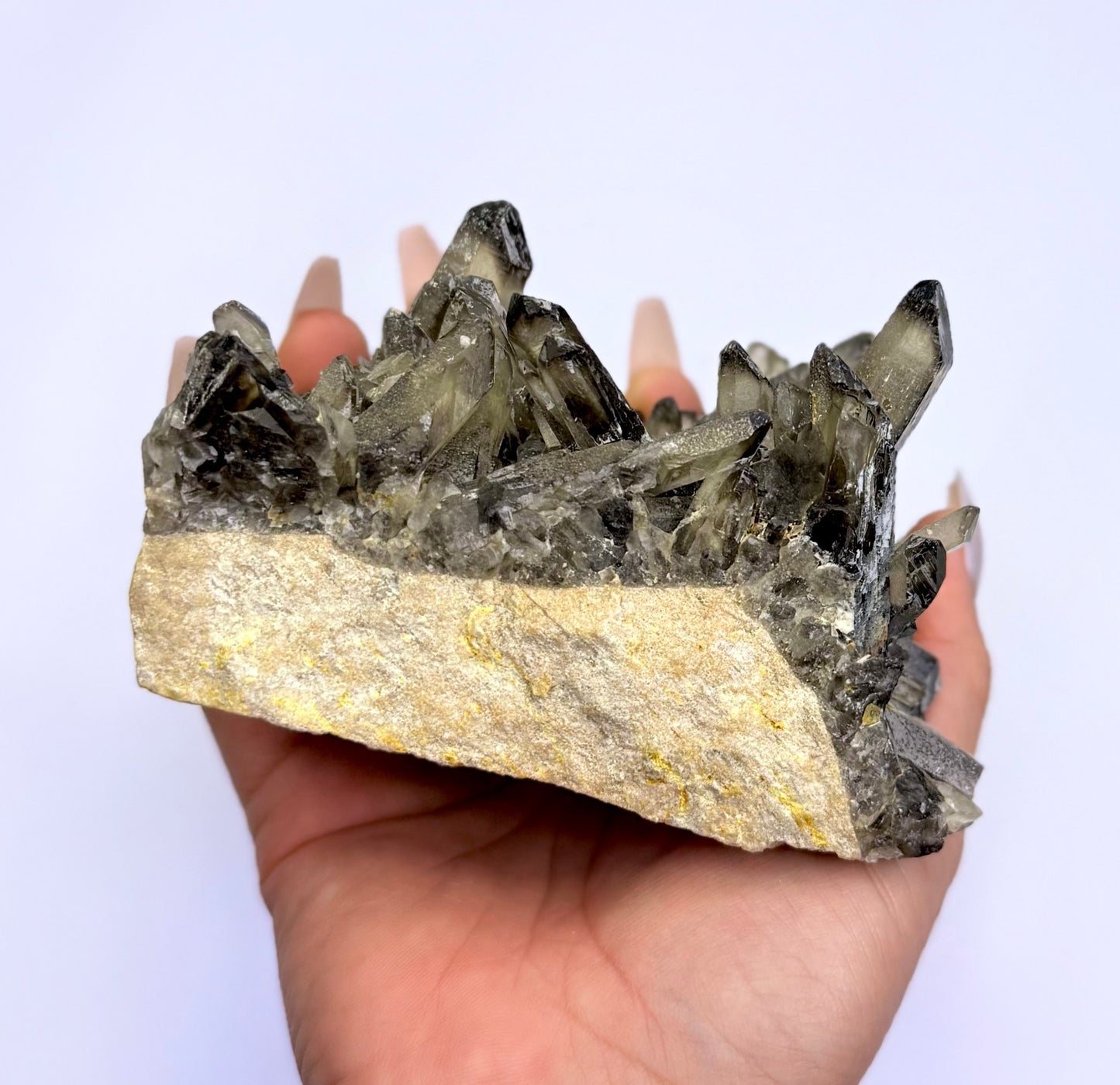 Smoky Quartz Irradiated Cluster 'Shannon' 650g