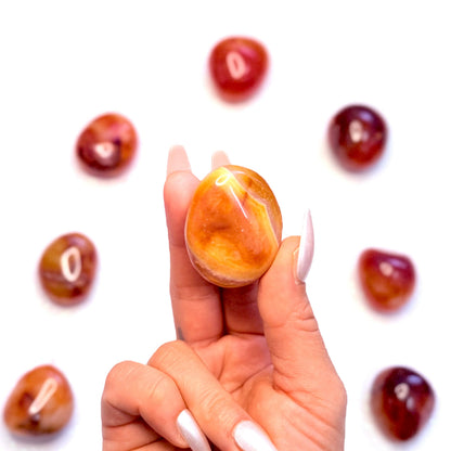 Carnelian Palm Stone #13 42g.