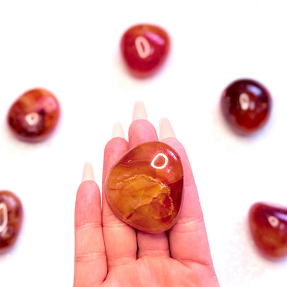 Carnelian Palm Stone #2 45g