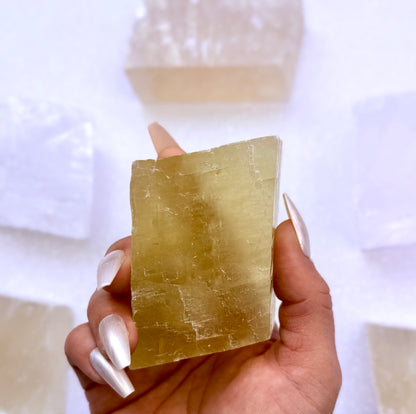Orange Iceland Spar Honey Optical Calcite 277g #4