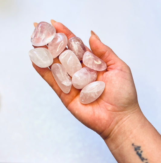 Rose Quartz Tumble Stone - Large Size