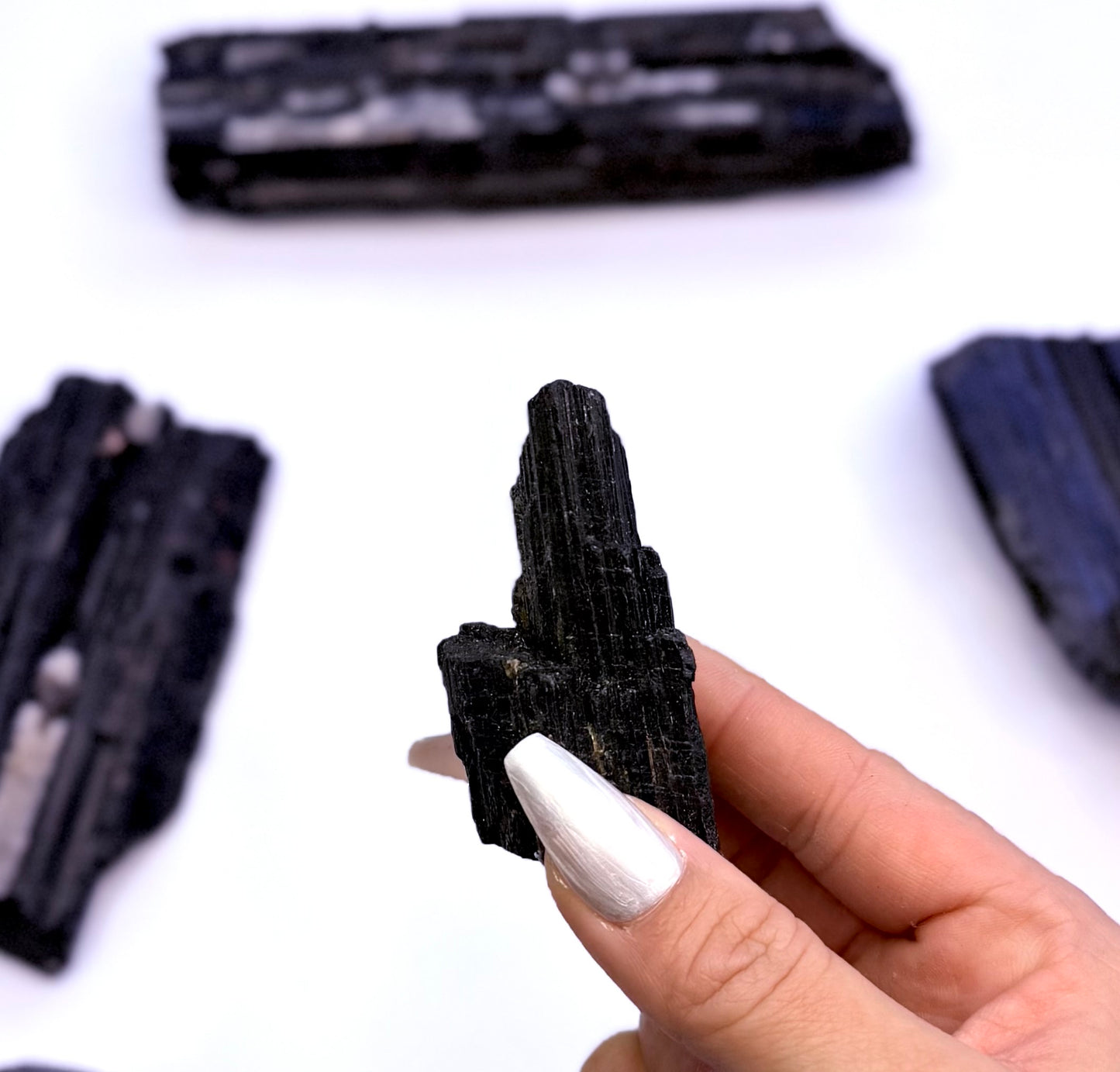 Black Tourmaline with Mica Raw 94g #11